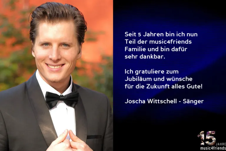 Musik4Friends feiert 15 Jahre Wegbegleiter, Gratulationen und Erinnerungen.
